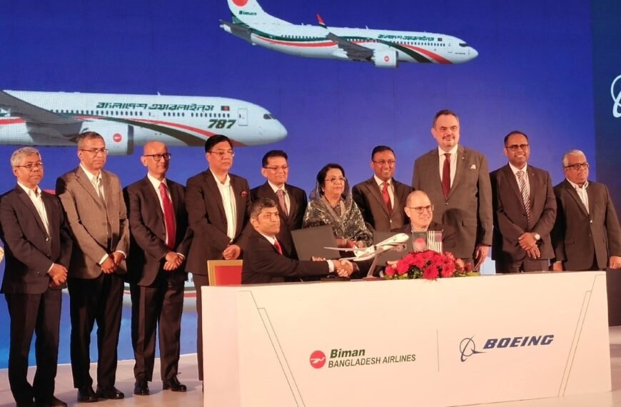 Biman Bangladesh Airlines signs 14 aircraft purchase agreement with Boeing to expand its fleet