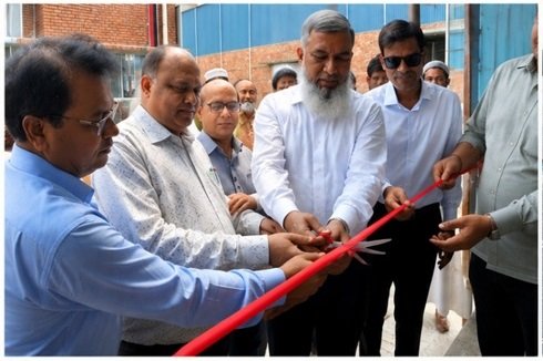 State Minister for Power Anindya Islam Amit inaugurated 5.42 MW rooftop solar power project at Jobaida Karim Jute Mills Limited