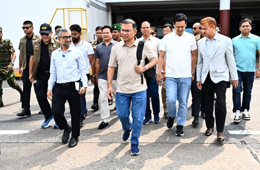 Prime Minister Tarique Rahman leaves for Moulvibazar