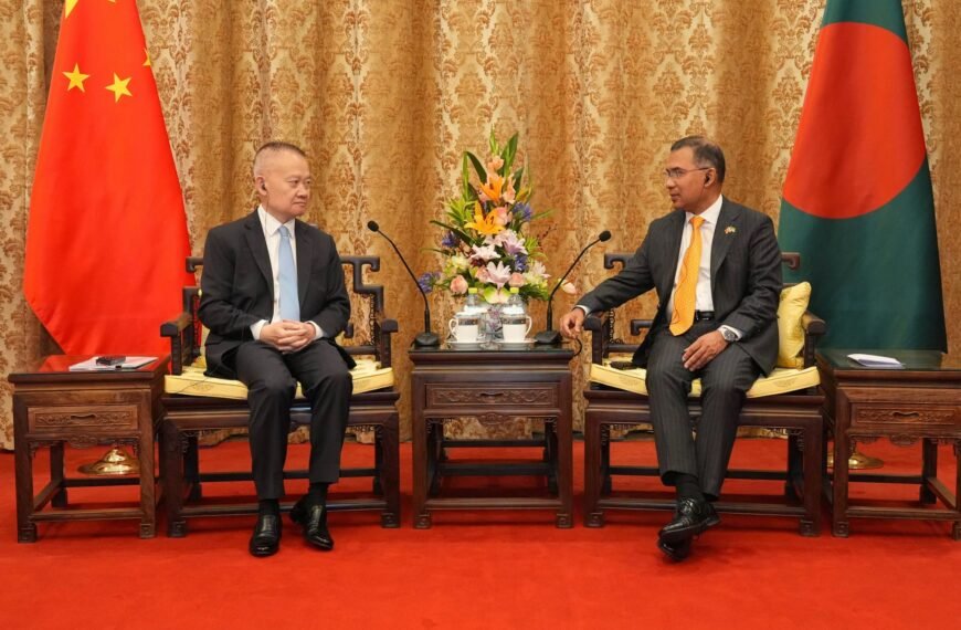 Chinese Communist Party International Department Minister Calls on Prime Minister Tarique Rahman