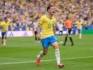 Brazil secures last 16 with Martinelli’s injury-time goal