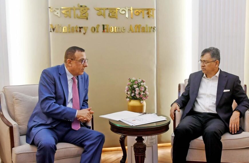 Palestinian Ambassador pays courtesy call on Home Minister