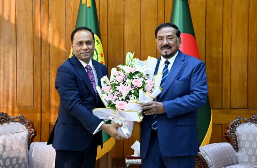 Floral greetings to the Speaker on the occasion of assuming the duties of the President
