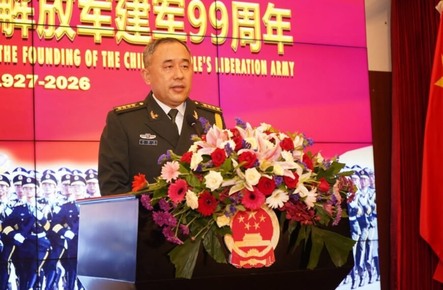 Chinese Embassy Celebrates 99th Founding Anniversary of Chinese People’s Liberation Army in Dhaka