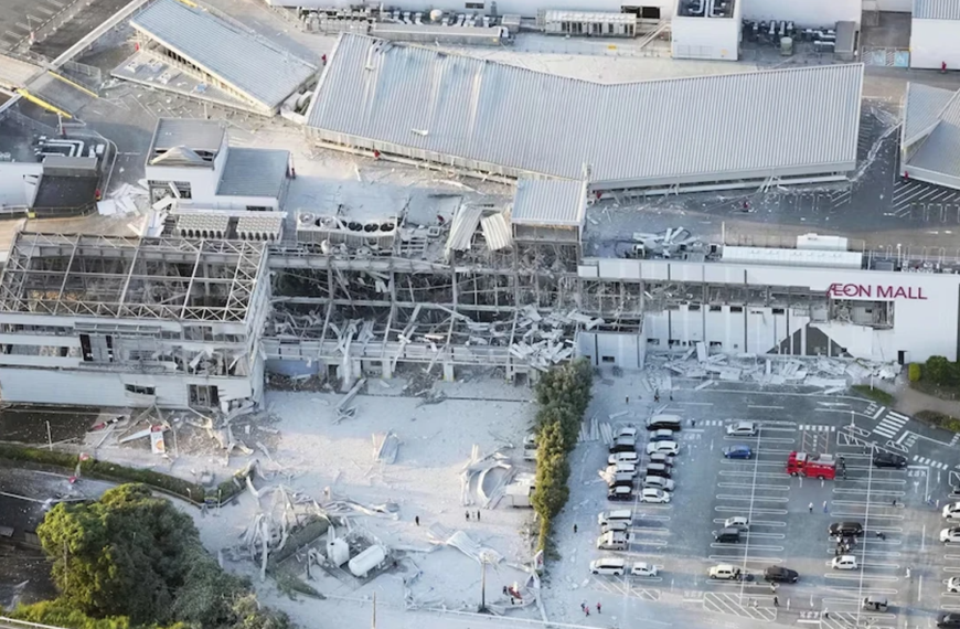 Strong earthquake in Japan kills 13, many trapped in shopping mall