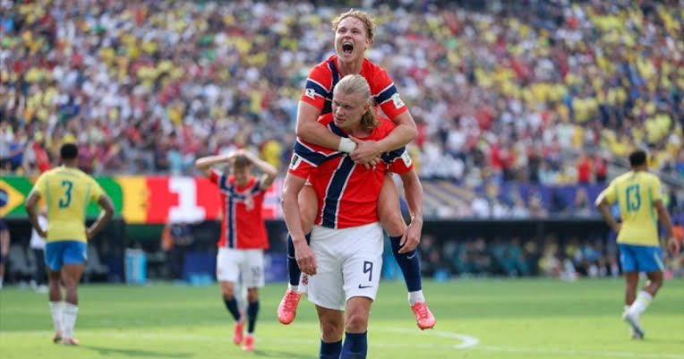 Haaland’s brace sends Brazil out of the tournament,…