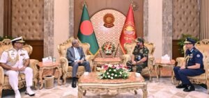 Three Chiefs of Armed Forces Pay Courtesy Call&hellip;