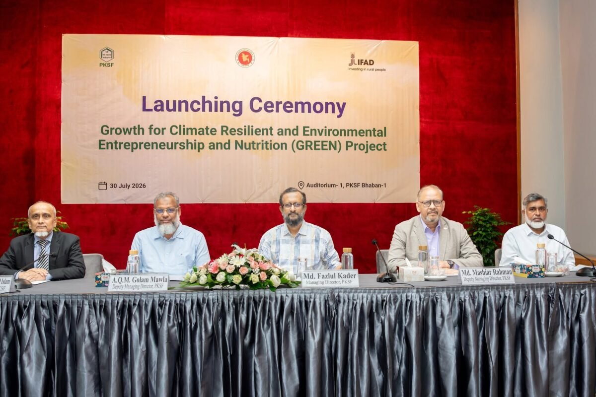 PKSF launches ‘GREEN’ project for climate-resilient development