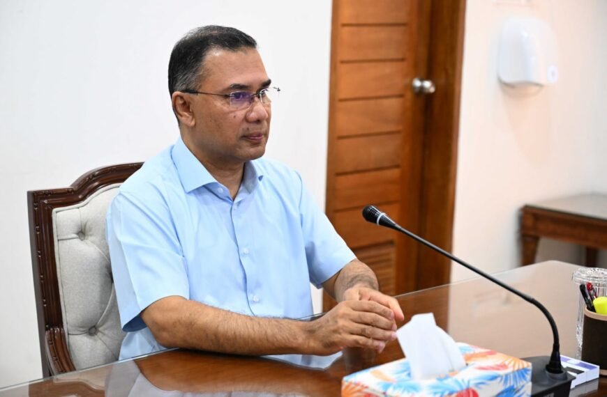 Prime Minister Tarique Rahman emphasizes the use of environmentally friendly Binna grass to prevent river erosion