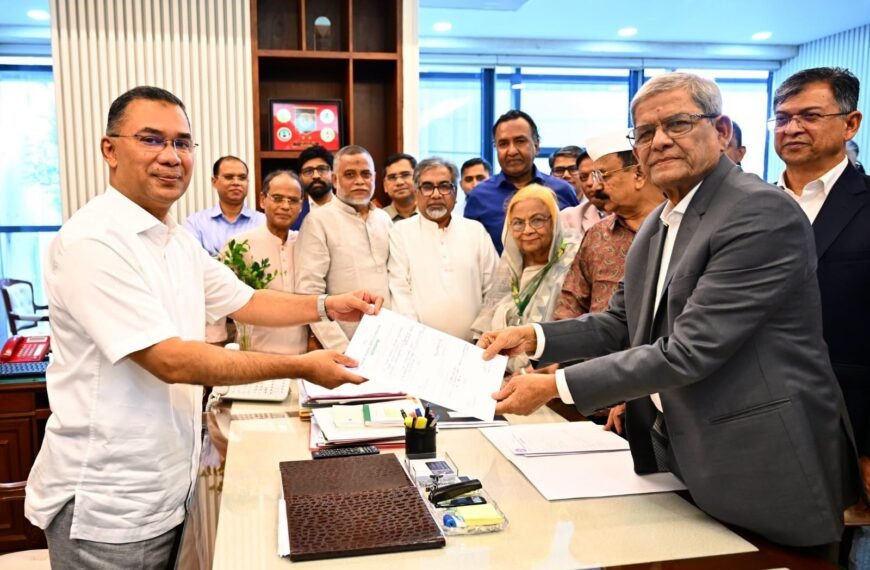 Prime Minister Tarique Rahman chooses BNP candidate Mirza Fakhrul Islam Alamgir for the presidential post