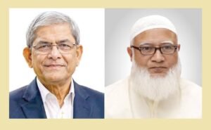 Opposition leader Dr. Shafiqur Rahman congratulates Mirza Fakhrul&hellip;