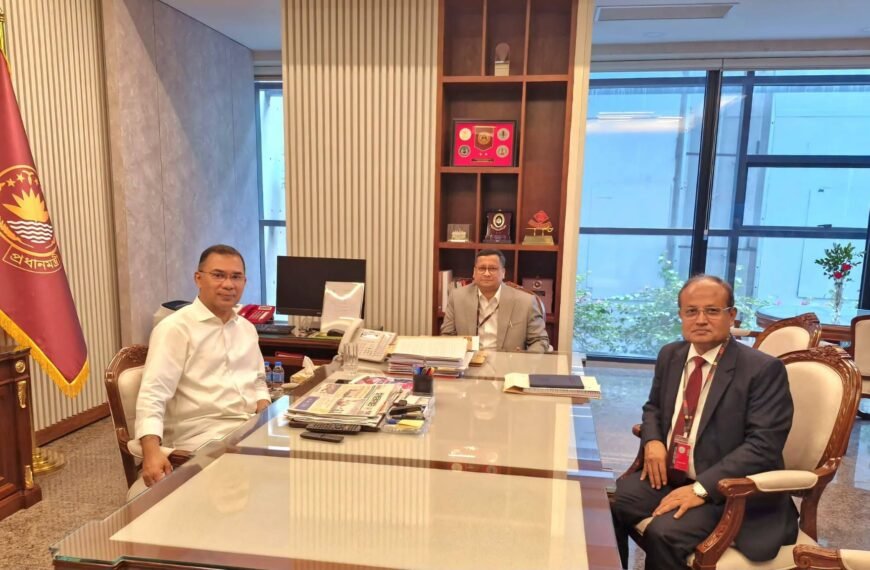 DU Vice-Chancellor and DU White Party Convener pay courtesy call on Prime Minister Tarique Rahman