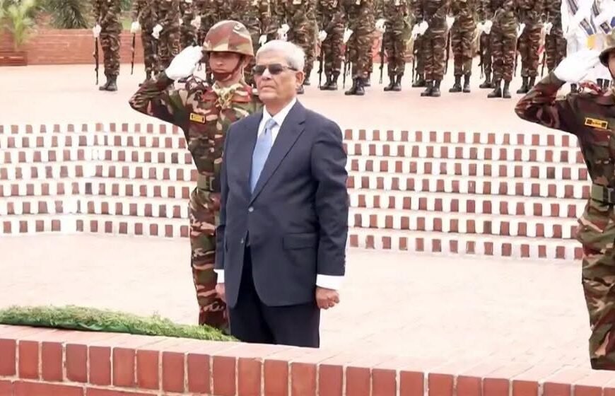 President Mirza Fakhrul pays tribute to martyrs at National Memorial