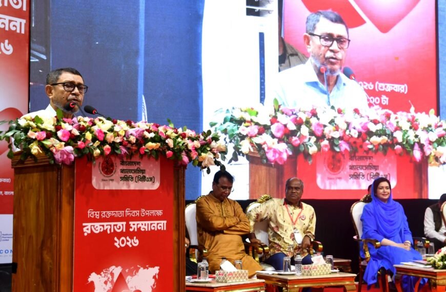 Health Minister promises maximum support to thalassemia patients