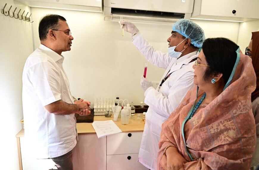 Prime Minister Tarique Rahman Inspects Mobile Laboratory Van to Ensure Food Safety