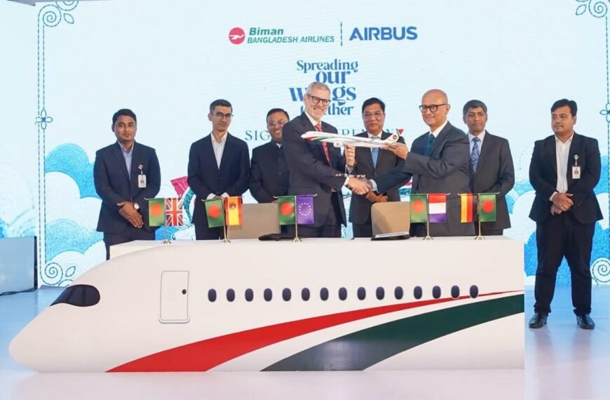 Biman Bangladesh Airlines Signs Deal with Airbus to Purchase 10 Aircraft
