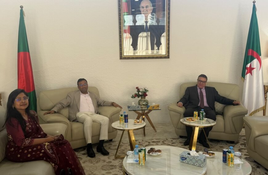 State Minister for Foreign Affairs Humayun Kabir Visits Algeria to Strengthen Cooperation in Energy, Trade, and Agriculture